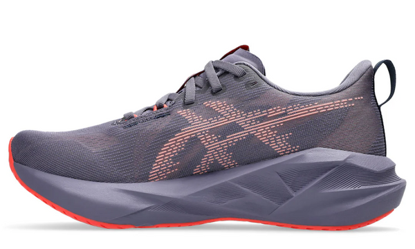 Asics Novablast 5'Greyish Purple/Coral Reef'