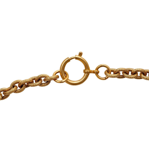 Chanel 24kt Gold Vintage Horse Medallion Necklace