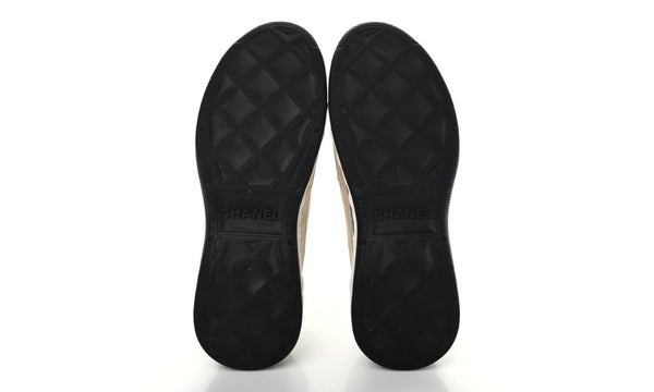 Chanel Velvet Calfskin & Mixed Fibers Sneaker 'Beige'