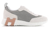 Hermès Air Mesh Suede Goatskin Bouncing"Gris Lulea White"