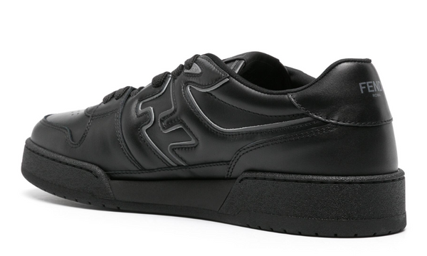 Fendi Match leather sneakers "Black / Grey"