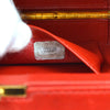 CHANEL 1996-1997 Diamond Box Vanity Shoulder Bag Red Lambskin