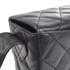 CHANEL 1996-1997 Flap Box Shoulder Bag Small Black Caviar