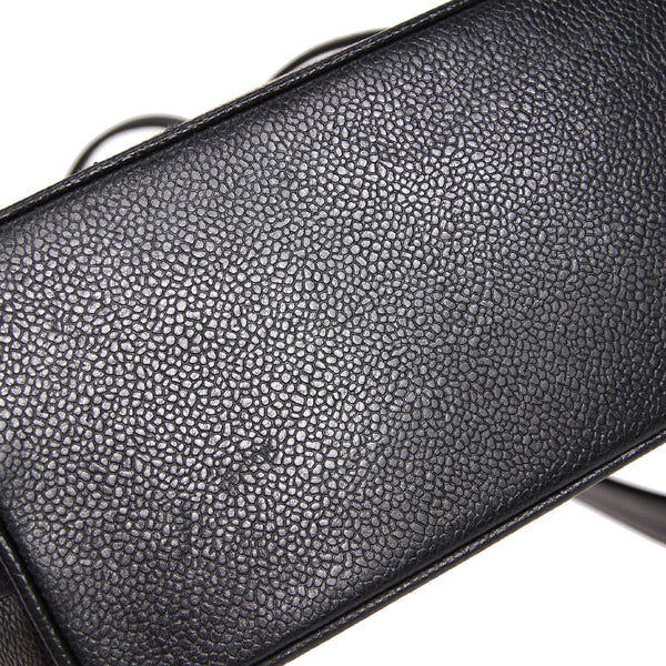 CHANEL 1994-1996 Triple CC Shoulder Bag Black Caviar