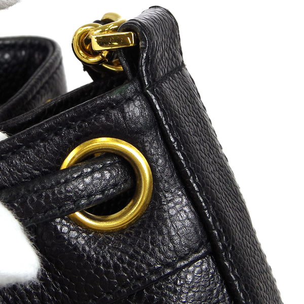 CHANEL 1994-1996 Triple CC Shoulder Bag Black Caviar