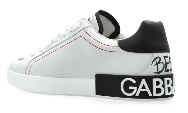 Dolce & Gabbana logo-patch sneakers "White"