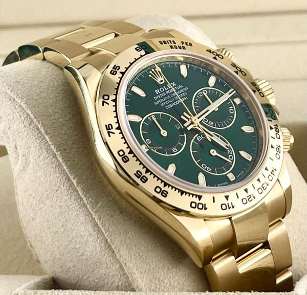 Daytona Cosmograph 116508 Green Dial 18K Yellow Gold Jhon Mayer 2018