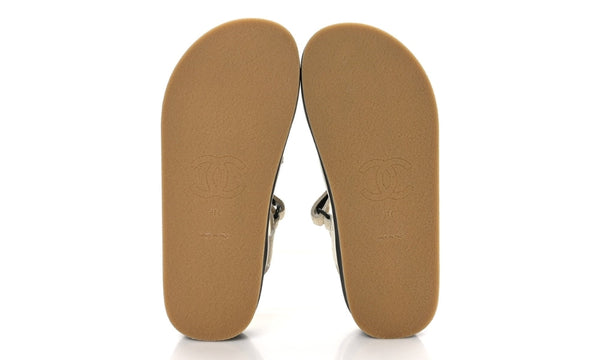 CHANEL Suede Calfskin Velcro "Ivory"