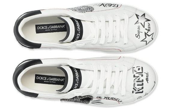 Dolce & Gabbana logo-patch sneakers "White"