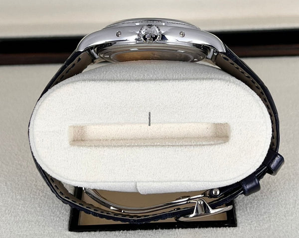 Annual Calendar 39mm Blue Dial Factory Diamonds Bezel