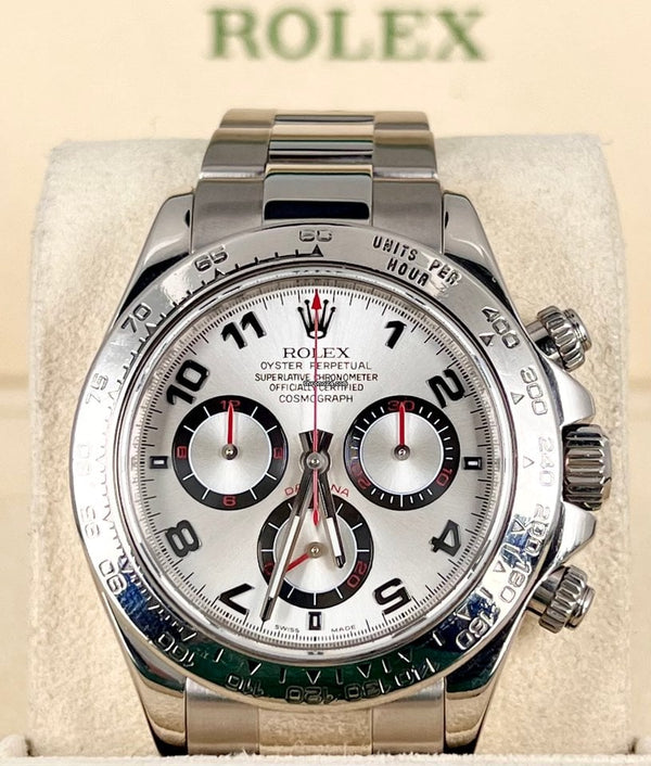 Daytona Racing Dial 18K White Gold Z Serial Box And Papers