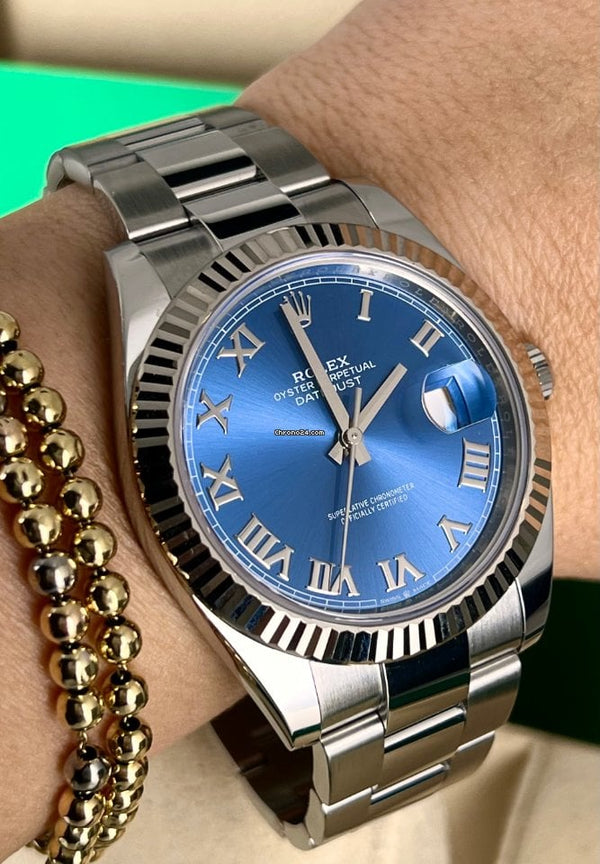 Rolex Datejust 41 Blue Azzuro Dial
