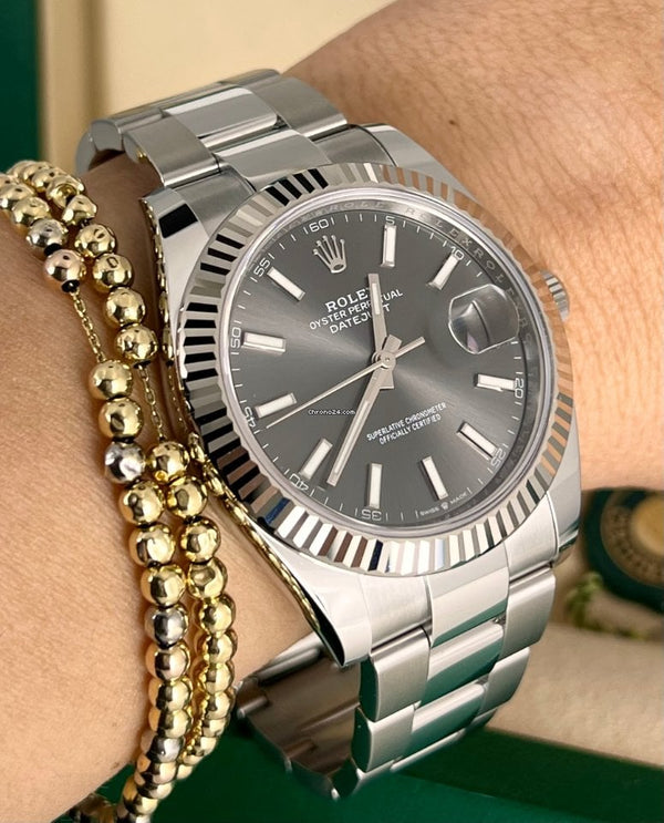 Datejust 41 18K White Gold Bezel