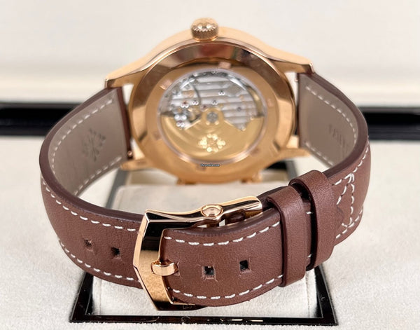 Calatrava Pilot Travel Time 18K Rose Gold NEW