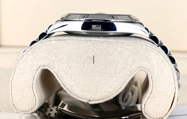 Datejust 41 18K white Gold Bezel Jubille Blue Azzuro Dial Box Papers