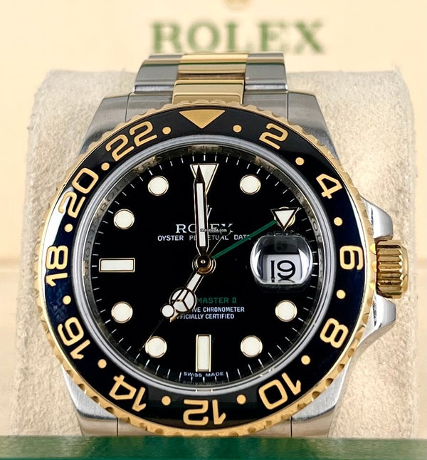 GMT-Master II 2008 like new box papers steel &Gold