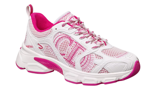 Dior Chrono Sneaker "White and Fuchsia Mesh"