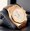 Royal Oak Chronograph kasparov Rose gold white dial box an