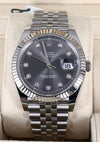 Datejust 41 white gold factory grey diamonds dial unworn