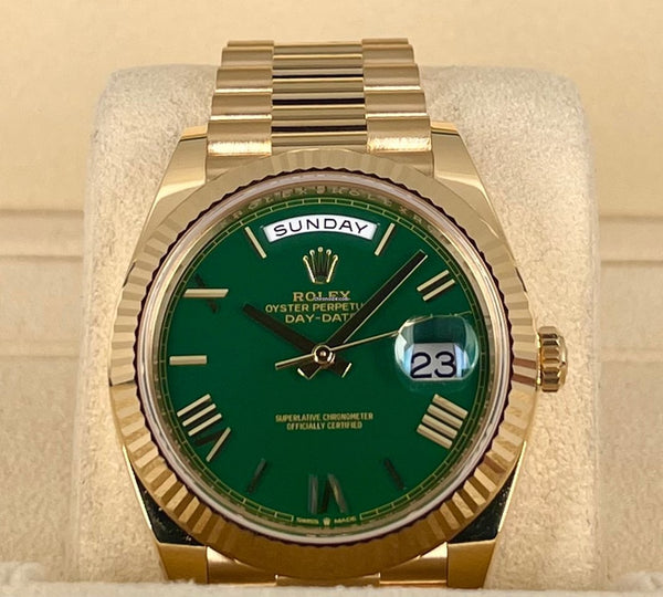 Day-Date 40 Green Dial Full Set NEW 2024-11