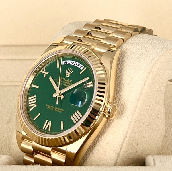 Day-Date 40 Green Dial Full Set NEW 2024-11