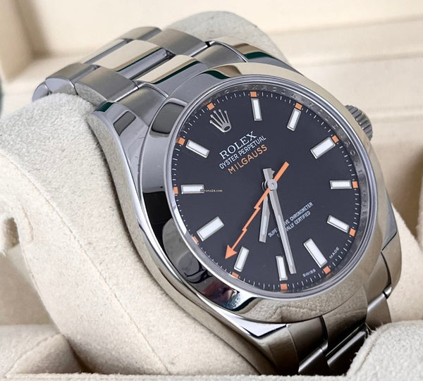 Milgauss Certified Black Orange Only Watch Very Good Condition service 2024
