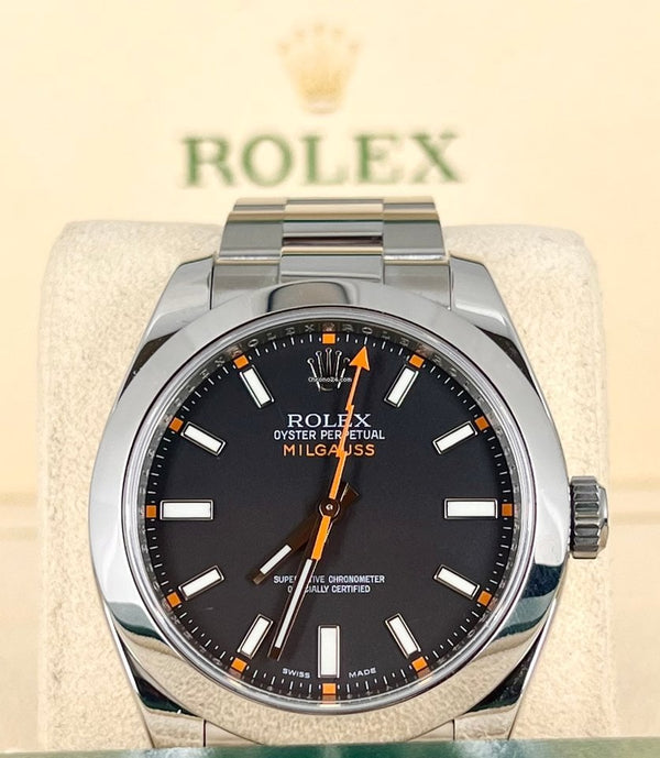 Milgauss Certified Black Orange Only Watch Very Good Condition service 2024