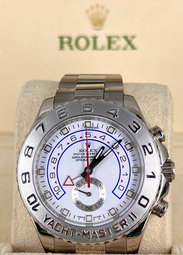 Yacht-Master II 44 MM Regata White Gold 18K box papers like new2012