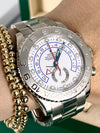 Yacht-Master II 44 MM Regata White Gold 18K box papers like new2012