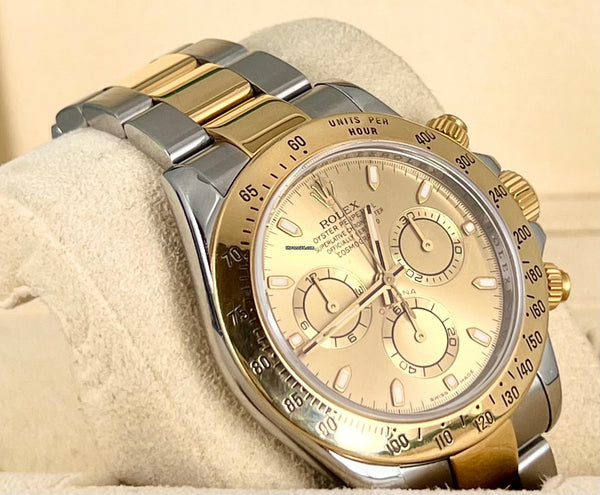 Steel & Gold 18K Yellow Gold Box and Papers