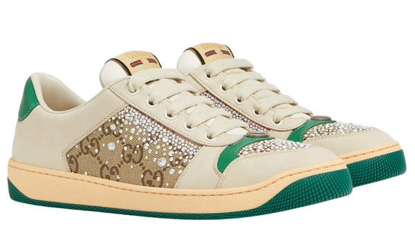 Gucci Screener 'GG Monogram Crystal - Ivory Green'