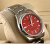 Oyster Perpetual 36 Coral Red Dial Discontinued Full Set
