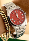Oyster Perpetual 36 Coral Red Dial Discontinued Full Set