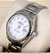 Lady-Datejust 28 MM box papers like new white gold bezel