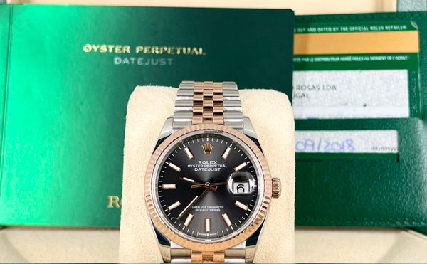 Datejust 36 Steel & Rose Gold 18K box pap