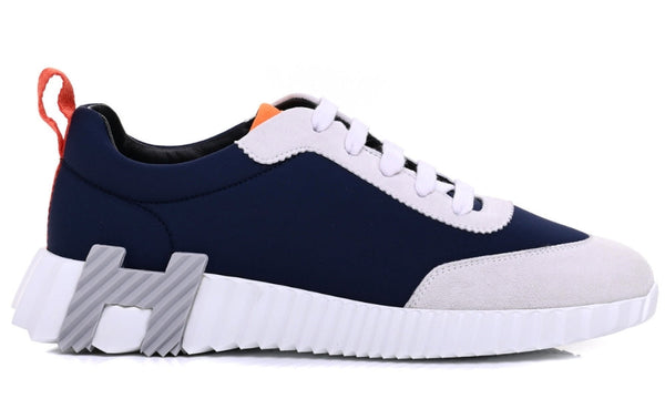 Hermès Suede and Nylon Boucning "Navy Blue/Grey"