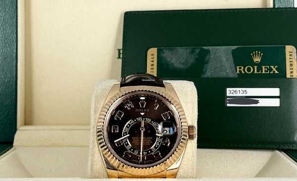 Sky-Dweller Chocolate Rose Gold 18K Full set 2015