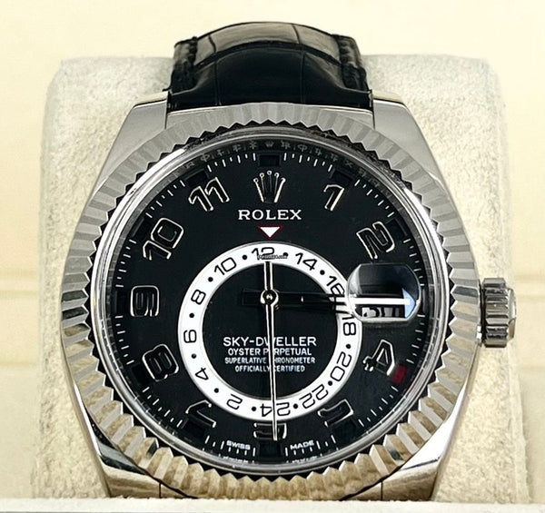 Sky-Dweller 18K white Gold Black dial 2017