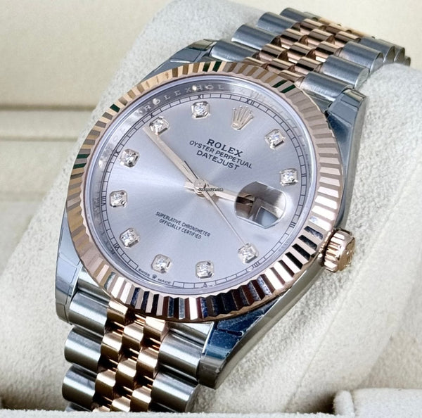 Datejust 41 Sundust Diamond Dial Stickers 18K Rose Gold