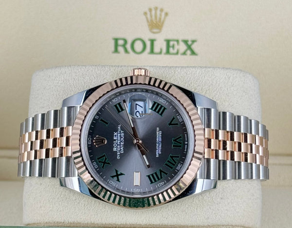 Datejust 41 Wimbeldon Steel&Rose