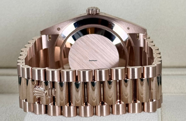 Day-Date 40 Romain Chocolate Dial Rose Gold
