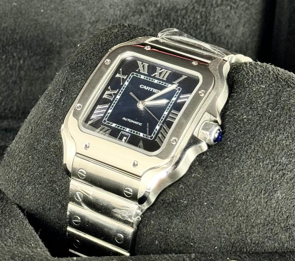 Santos De Cartier Blue Dial Box & Card Only