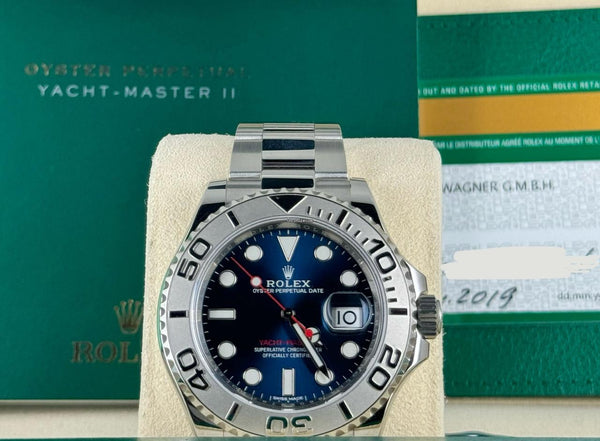 Yacht-Master 40 Blue Dial Platinum Bezel