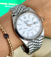 Datejust 41 Certified White Gold Bezel Jubille