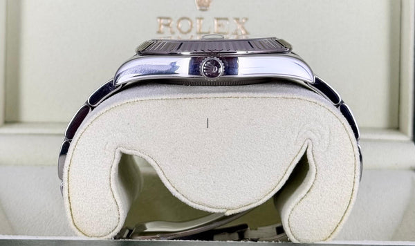Rolex Datejust II Arbic Silver Dial B&P White Gold Bezel