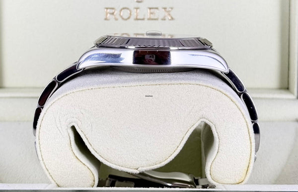 Rolex Datejust II Arbic Silver Dial B&P White Gold Bezel