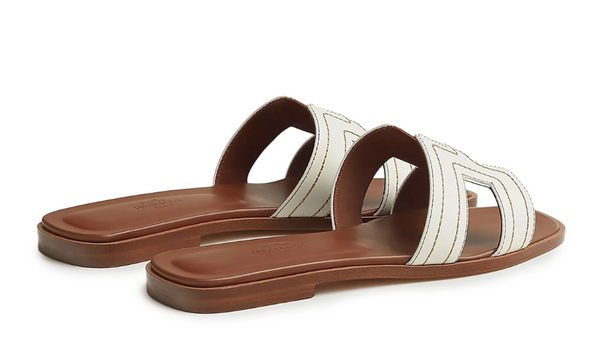 Hermès Oran slides "White"
