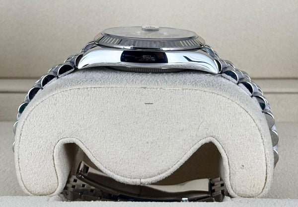 Rolex Datejust 36 ON JUBILLE WG BEZEL MINT GREEN DIAL 2023 FULL SET LIKE NEW