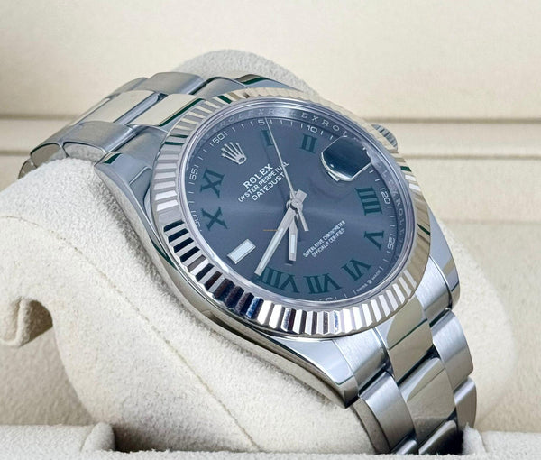 Rolex Datejust 41 Wimbeldon WG bezel 2018 Full Set