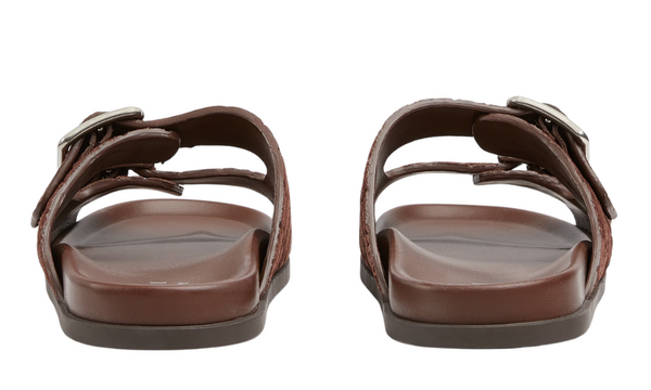 Gucci slide sandal "Brown GG suede"
